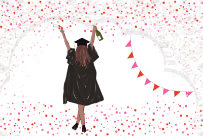 graduation, matriculation exam, testing, high school diploma, conclusion, school, congratulations, books, to learn, made, success, passed, greeting card, woman, to celebrate, sparkling wine, confetti, pennant, graduation, graduation, graduation, graduation, graduation