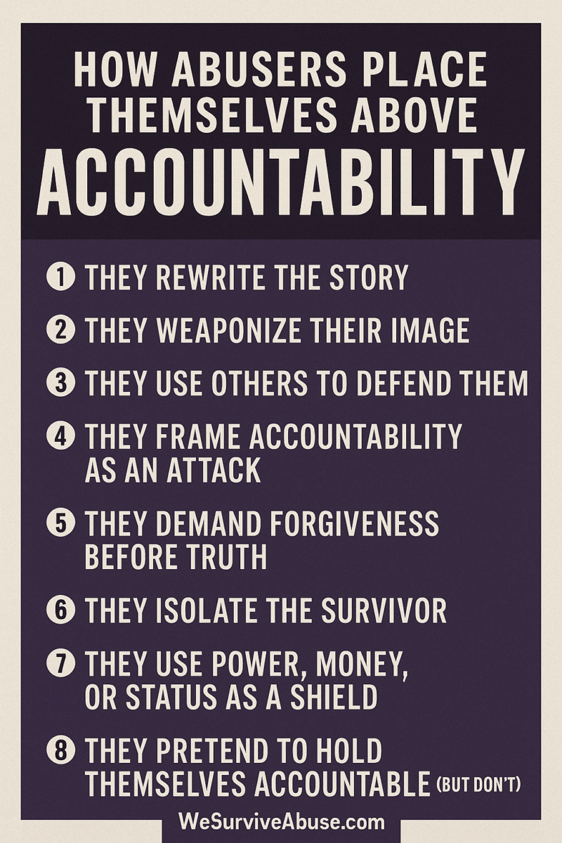 How Abusers Place Themselves Above Accountability How Abusers Place Themselves Above Accountability