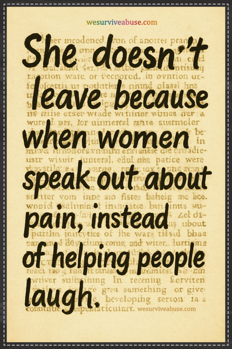 Why Some Voices Are Punished for Asking the Right Questions-Even By Fellow Women