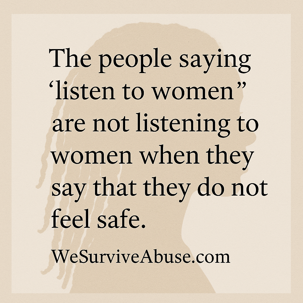 💭 When Women Don’t Prioritize Our Own Safety, the World Learns How to Ignore It 💭 When Women Don’t Prioritize Our Own Safety, the World Learns How to Ignore It