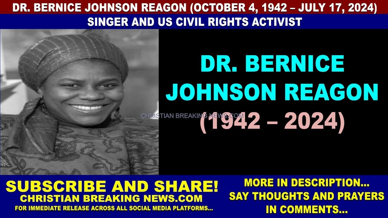 Gratitude to Dr. Bernice Johnson Reagon