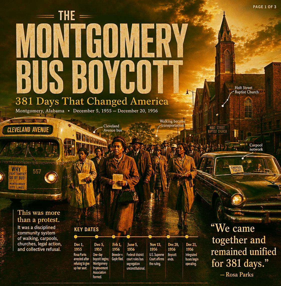 The Montgomery Bus Boycott Was Not a Feel-Good Story. It Was a Power Manual.